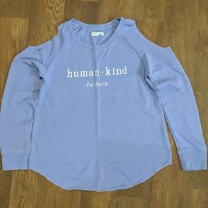 Cold-shoulder sweatshirt